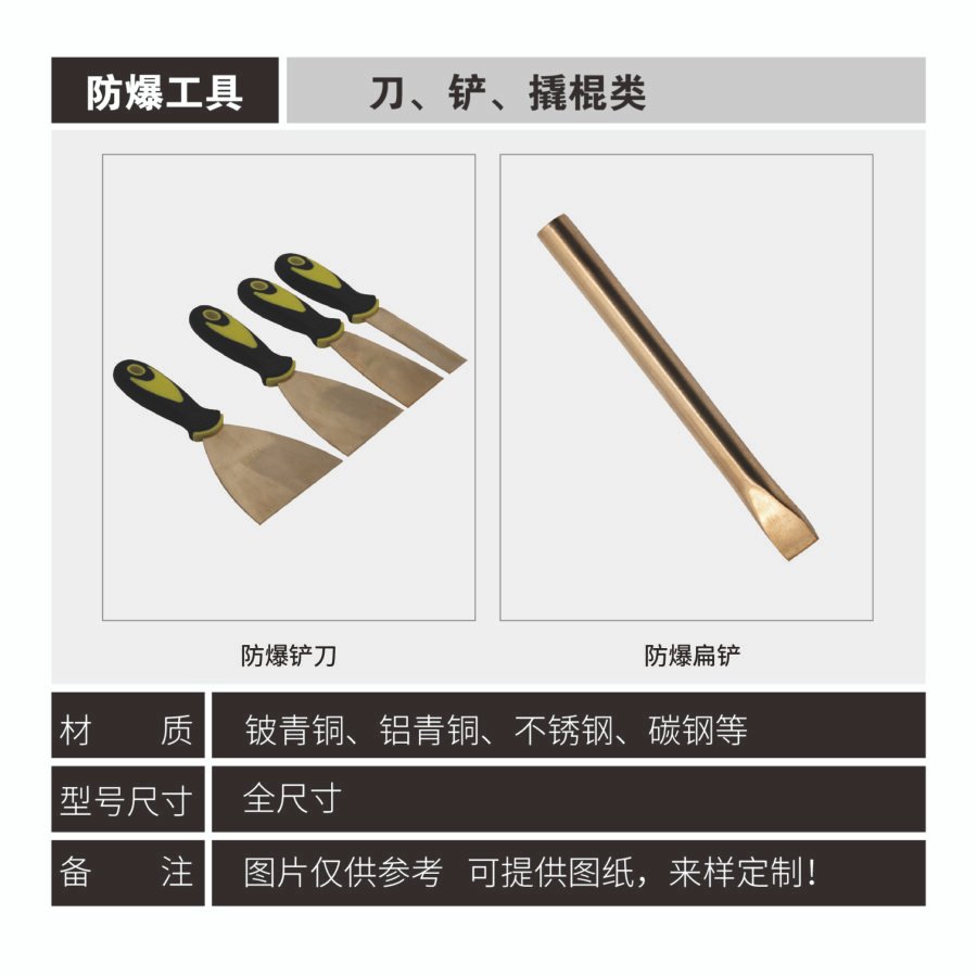 Explosion proof Knife and Shovel Series Tools